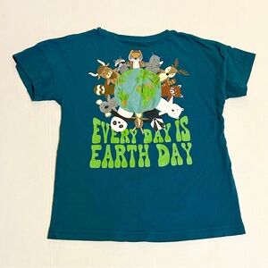 Teal Earth Day Graphic T-Shirt